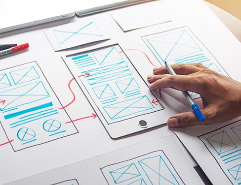 web design wireframe