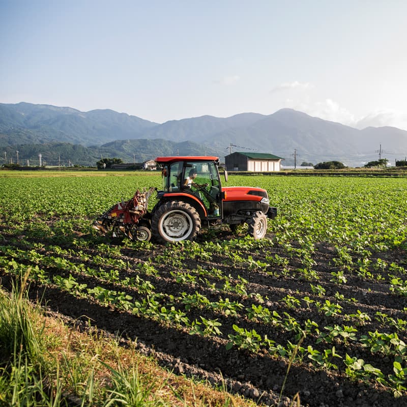 Tractor on a field