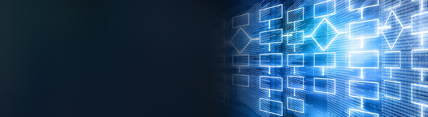 concept of digital work flow