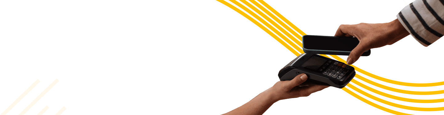 making a contactless payment mobile phone