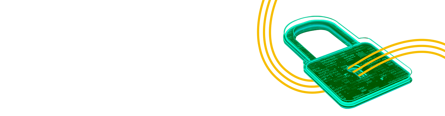 concept of digital security lock